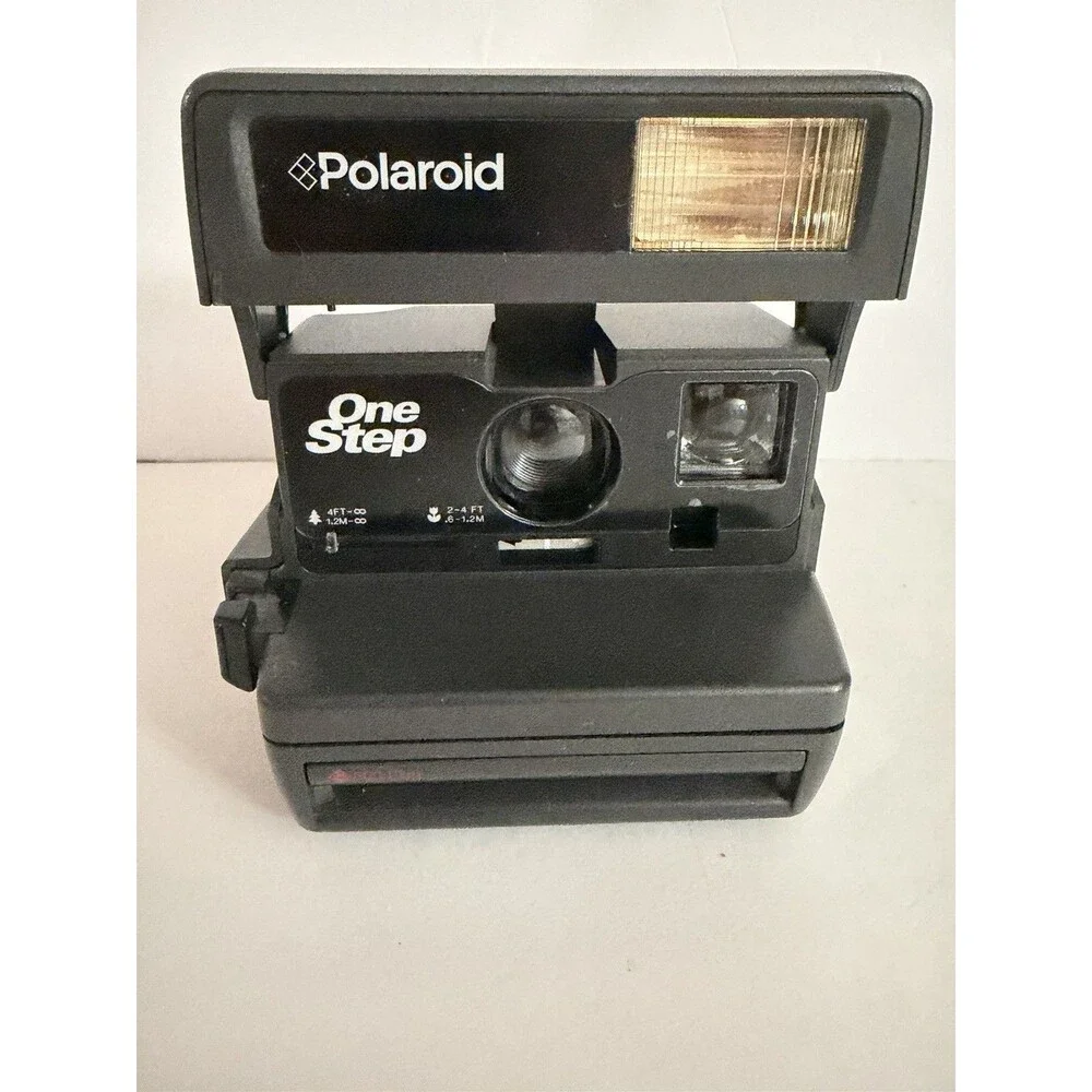 Polaroid One Step Instant Camera W/strap. Not Tested -from Estate Sale